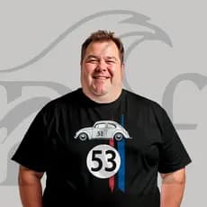 Camiseta Camisa Plus Size Masculina Streetwear Fusca 53 Malha Penteada Algodão Premium