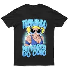 Camiseta academia Lindinha Maromba Camisa Super Poderosas Plus Size Oversized