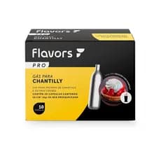 Cápsulas Gás Garrafa Sifão Chantilly FPRO Flavors Pro 10un