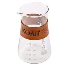 Decanter/Jarra de Vidro para Café Koar - Compatível com Koar Hario V60 Clever Kalita Melitta Origami