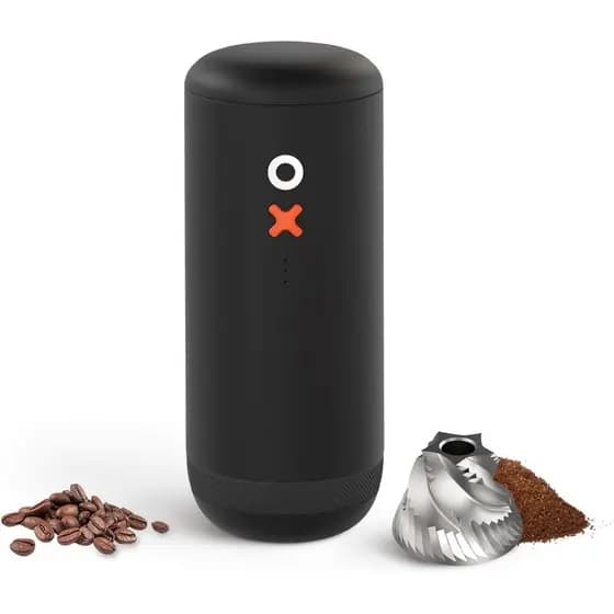 Moedor de Café Portátil Elétrico Ajustável Timemore Nuttii Grinding OX Preto - Bateria USB