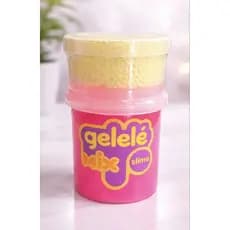 Slime Gelelé Mix Colorido com Bolinhas – Azul ou Rosa | Unidade ou Kit com 2 (1 Rosa + 1 Azul)