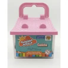 Massinha de Modelar Infantil Casinha Maleta 14 Cores 16g Cada Educativa 3+