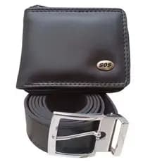 KIT CARTEIRA DE ZÍPER MASCULINA E CINTO SOCIAL