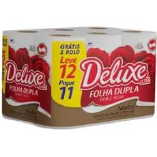 Papel Higiênico Deluxe Ultra Neutro - Pacote Econômico 12 Rolos