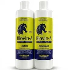 Kit Biovin-A Hidralise  500ml Crescimento Acelerado Força de Cavalo Fios Fortes Antiqueda