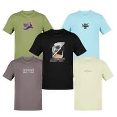 Kit 5 Camisetas Camisas Masculinas P ao GG e G1 ao G6 Plus Size