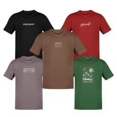 Kit 5 Camisetas Plus Size Masculina Camisa Blusa 100% Algodão 30.1 G1 ao G9