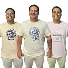Kit 5 Camisas Plus Size Bonitas G1 ao G6