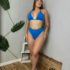 bikini feminino cortininha hot paint com bojo e forrado tecido anarruga praia e piscina