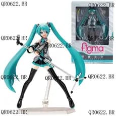 Figma 014 Hatsune Miku Mudança De Cara Ação Figura De Brinquedos Bonecos Modelo