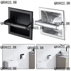 Design De Economia De Espaço Elegante E Moderno Do Nome Produto Suporte De Papel Higiênico Embutido