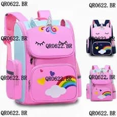 Mochila Escolar Unicórnio Bonito De Grande Capacidade Para Crianças À Prova D'água Estudantes