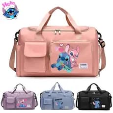 Stitch bolsa,Bolsa de viagem,bolsa feminina masculino grande, mensageiro à prova d'água