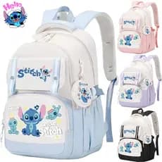 Stitch bolsa,mochila Nova mochila escolar leve de grande capacidade estilo coreano simples azul