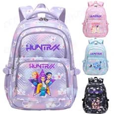 KPOP Demon Hunters grande capacidade bonito mochila leve Anime padrão mochila crianças estudante viagem mochila