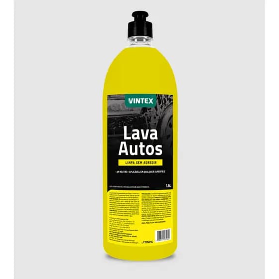 Lava Autos Vintex 1,5l Concentrado Neutro Shampoo Automotivo