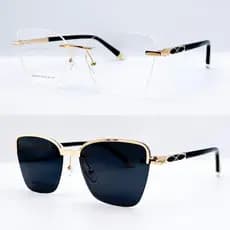 Óculos de sol femininos 2 em 1 com clipe, óculos de grau estilo gatinho, novo lançamento, moda/novo estilo