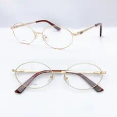 Armação De Óculos Feminino metal Oval Modelo Moda/Novo