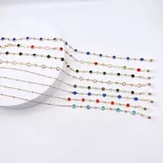 Cordão de óculos Feminino delicado Colorido corrente de segurança fashion