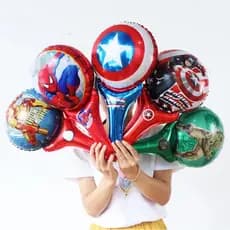 Balão de Cena Herói Vermelho Cartoon Decoração Festa Aniversário Infantil