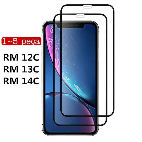 Película De Vidro Temperado 3D Para Xiaomi Redmi 12C/13C/14C - Películas de Vidro 3D