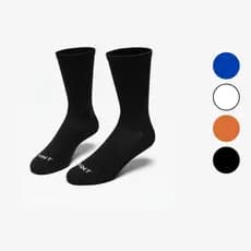 Meia de Poliamida Semi Compressiva Corrida Ciclismo  Crossfit  Bike Cano Médio