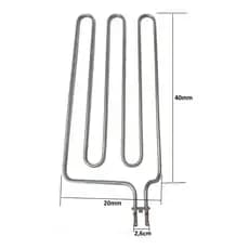 Resistência P/ Churrasqueira Fischer Grill 1800w 127V ou 220V