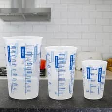 Kit 3 Copos Medidor  Dosador Medida 750ml / 500ml / 250ml