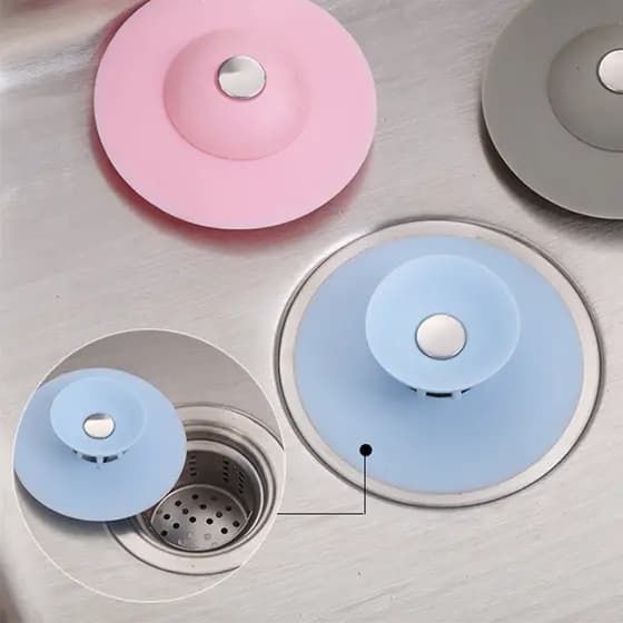 Tampa De Ralo Pia Universal De Silicone Filtro Anti-Resíduos Promoção