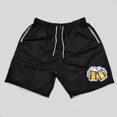Short Mauricinho Cerveja Bermuda Tactel Masculina Praia Piscina Carnaval lançamento