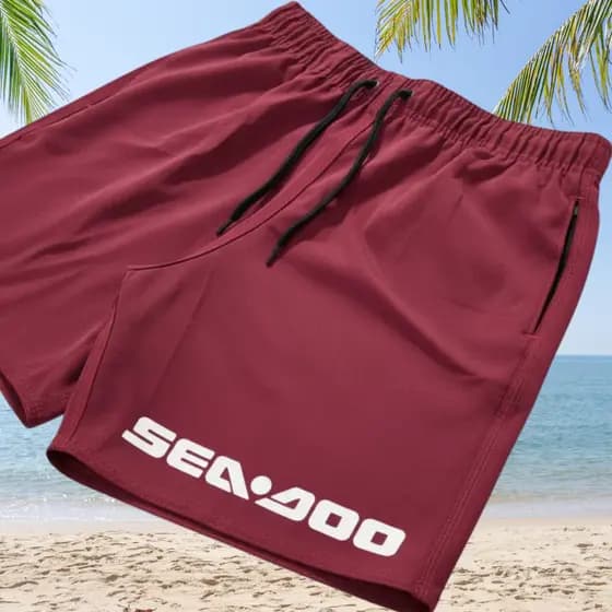 Shorts de Praia Masculino Andar Jet Sky Tecido Leve Lançamento