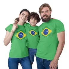 Camisetas Brasil adulto ou infantil Monte seu Kit Familia -Valor de 1 peça