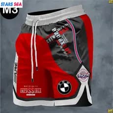 Novos Shorts De Praia Masculinos , Esportivos BMW , Secagem Rápida De Alta Qualidade , Confortáveis De Usar , Coloração