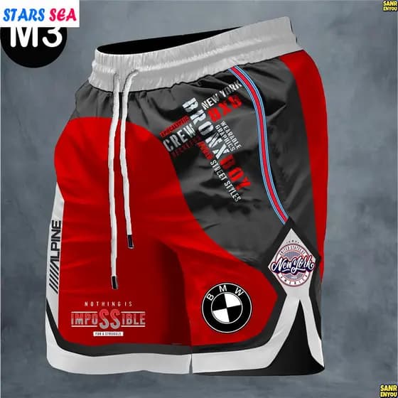 Shorts BMW De Praia Masculino , Esportivos , Secagem Rápida De Alta Qualidade , Confortável De Usar , Coloração Resisten
