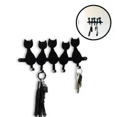 Porta Chave Suporte Chaves Organizador Coleiras Desenho Gato