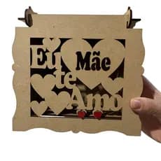 Caixa decorativa em mdf dia das mães