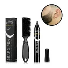 Caneta delineadora para barba com escovinha