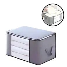 Organizador TNT Com Zíper E Visor Transparente Para Roupas