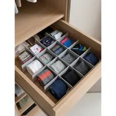 Colmeia organizadora de gavetas com 30 espaços para meias e roupas intimas