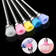 Escova Vassourinha Limpeza De Broca Cerâmica Unhas Remoção De Poeira Manicure 1/5 Pçs
