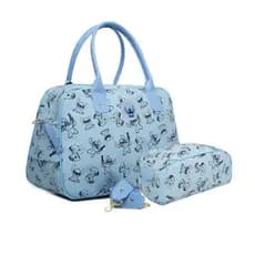 Kit Mala e Necessaire Maternidade Infantil Stitch Mickey Minnie Menino Menina Viagem Creche