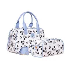 Bolsa Maternidade Kit Mala + Frasqueira Menina Menino Mickey Minnie Viagem Passeio Creche