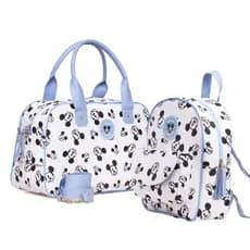 Kit maternidade mala + mochila com bolso passeio infantil mickey e minnie menino menina