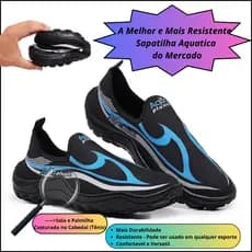 Tenis Sapatilha Aquatica Hibrida Confortavel Sola Costurada no Tênis Trilha Caminhada Pesca Ciclismo
