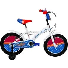 Bicicleta Infantil Sem Pedal Mulher Maravilha Aro 16 Segura Leve Ajustavel Desenvolvimento