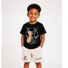 conjunto masculino infantil bermuda e camisa de time menino- jogador - 2 ao 14 anos