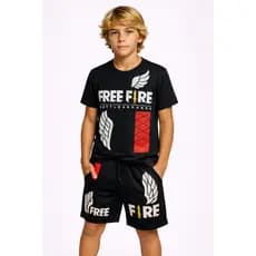 menino estiloso conjunto masculino roupa infantil bermuda e camisa