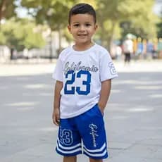 Conjunto infantil de Menino Verão masculino do 2 ao 14 anos