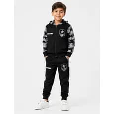 Conjunto De Frio - Casaco + Calça Infantil Para Meninos Veste 2 a 12 anos